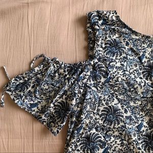 H&M Floral Cold Shoulder